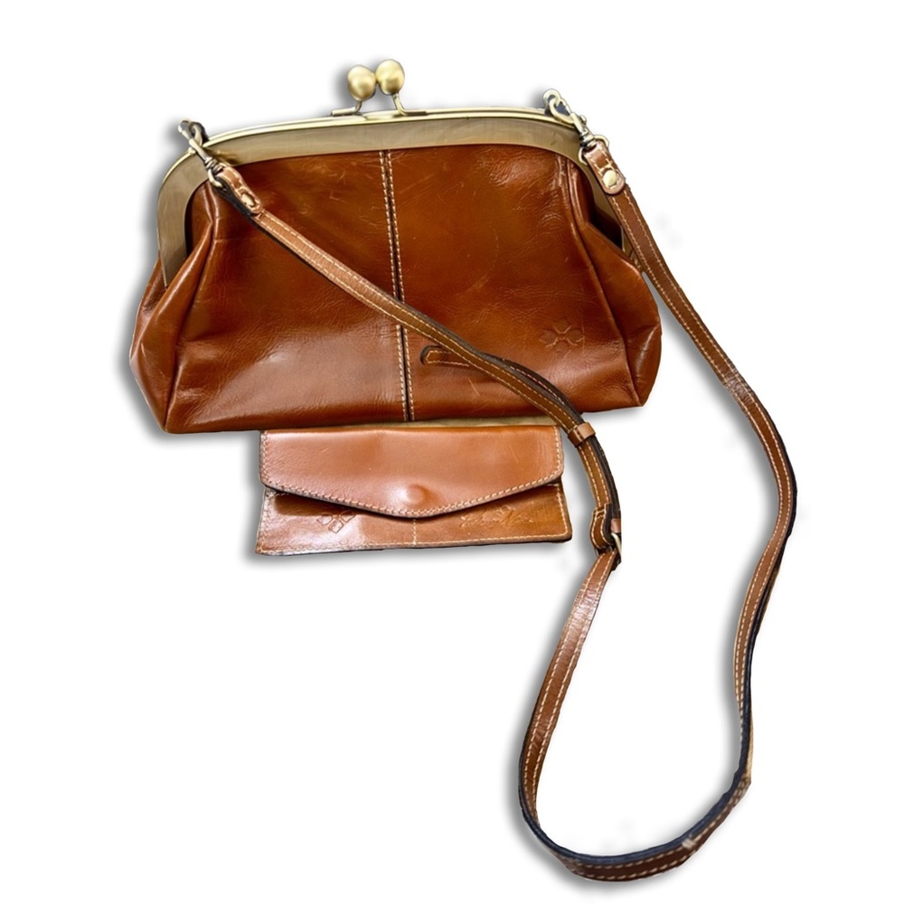 Patricia Nash Leather Clutch/Crossbody Bag with wallet